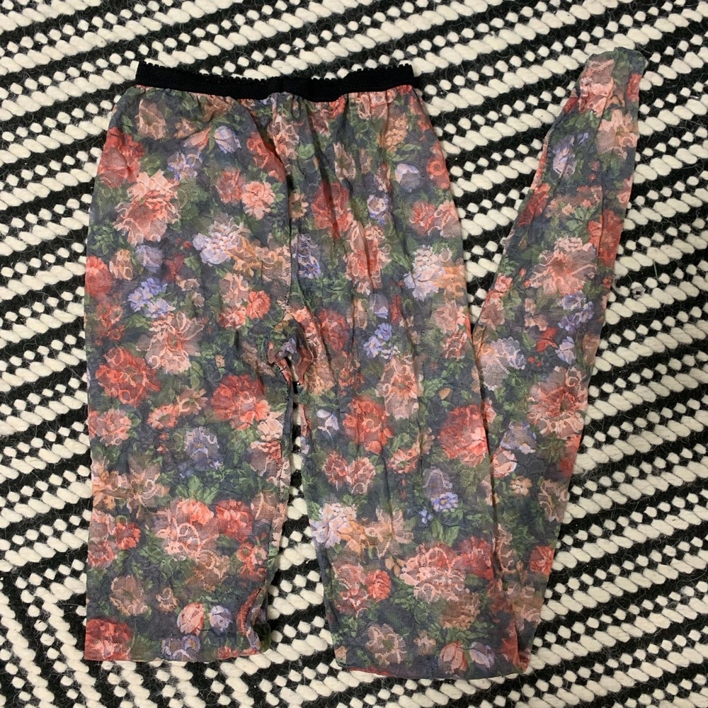 Floral tights